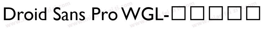 Droid Sans Pro WGL字体转换